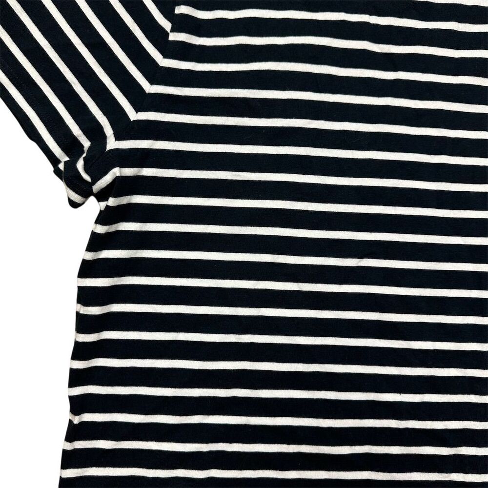 NWT Madewell Women's XL Perfect Crewneck Tee in Allday Jersey Navy White Casual - Picture 3 of 7
